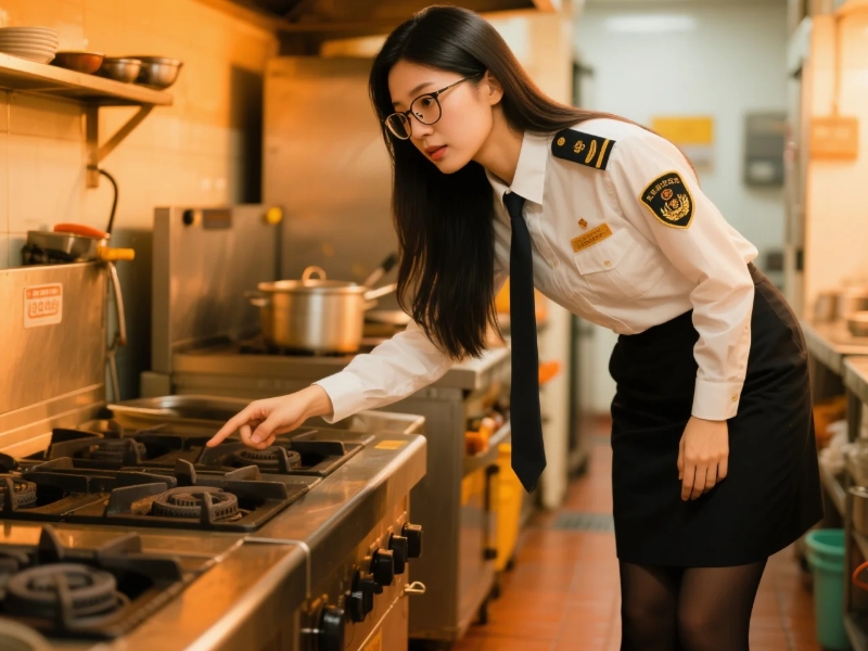 餐飲業(yè)后廚衛(wèi)生監(jiān)督執(zhí)法現(xiàn)場(chǎng)圖